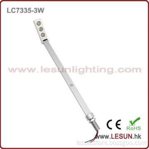 Hot sales ! 2*1W silver/black led jewelry lighting stand LC7335